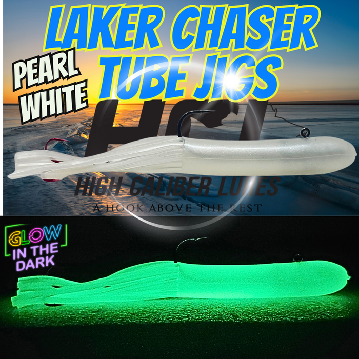 Pearl White Lake Trout Tube Jig - 2 Pack