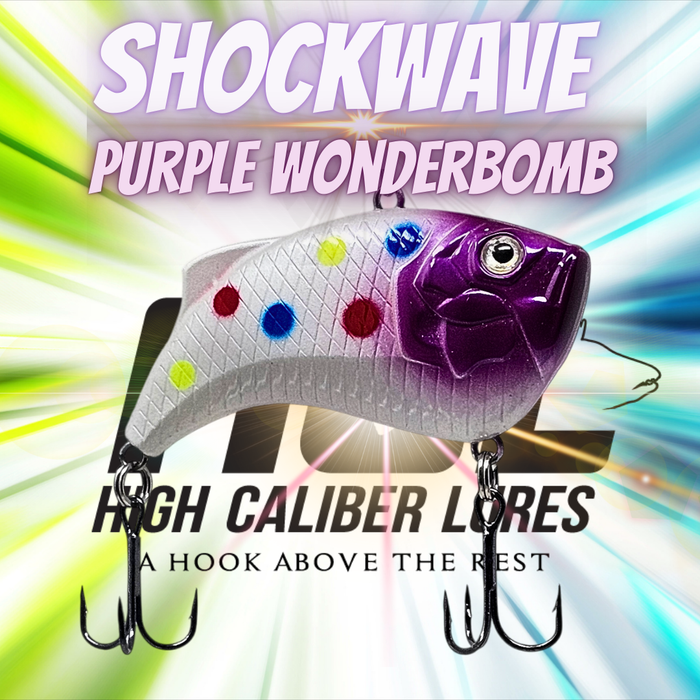 Shockwave Lipless Crankbait - Purple Wonderbomb