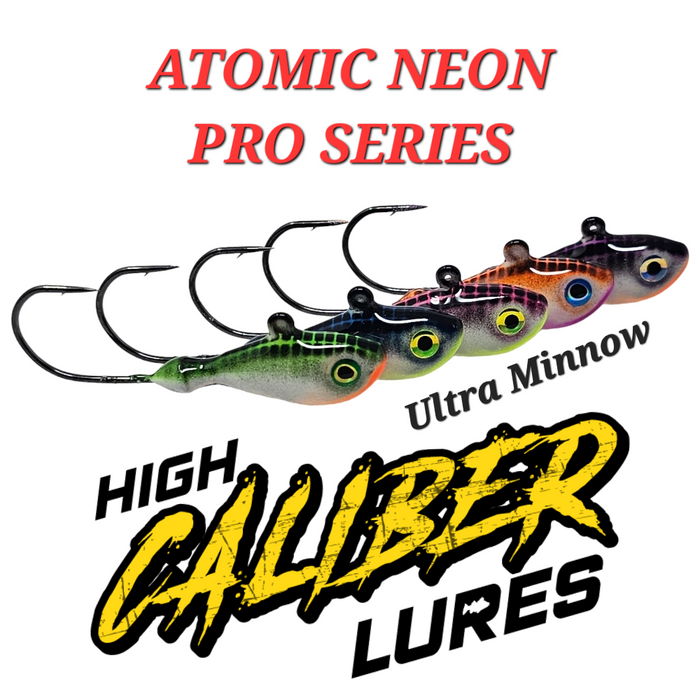 Atomic Neon Pro Glow - Walleye GLOW Jig Set