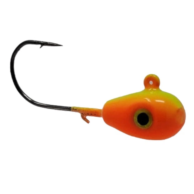 Buzz Bomb Fishing Lure Fire Orange 2 Inches Length