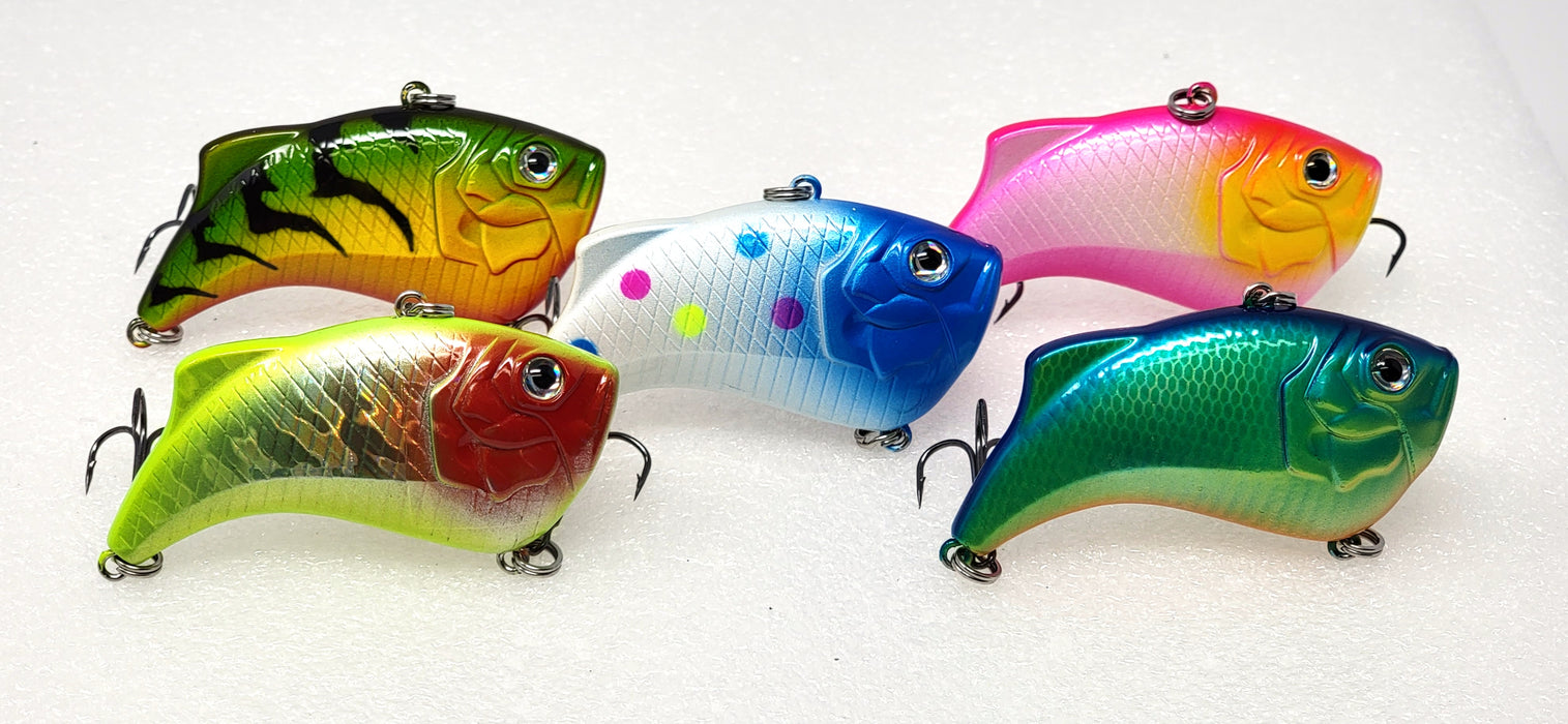 5 Rattle Baits - The Works 2 Shockwaves