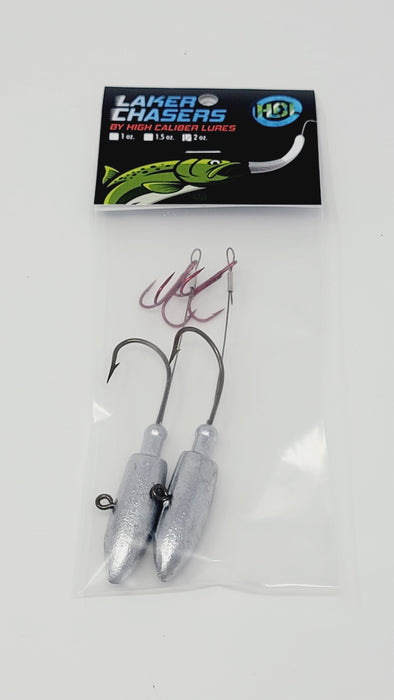 Laker Chaser 6” Tube Refill 4 Packs (Limited Stock) NON GLOW — High Caliber  Lures