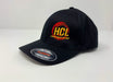 black flex fit polyester hcl hat